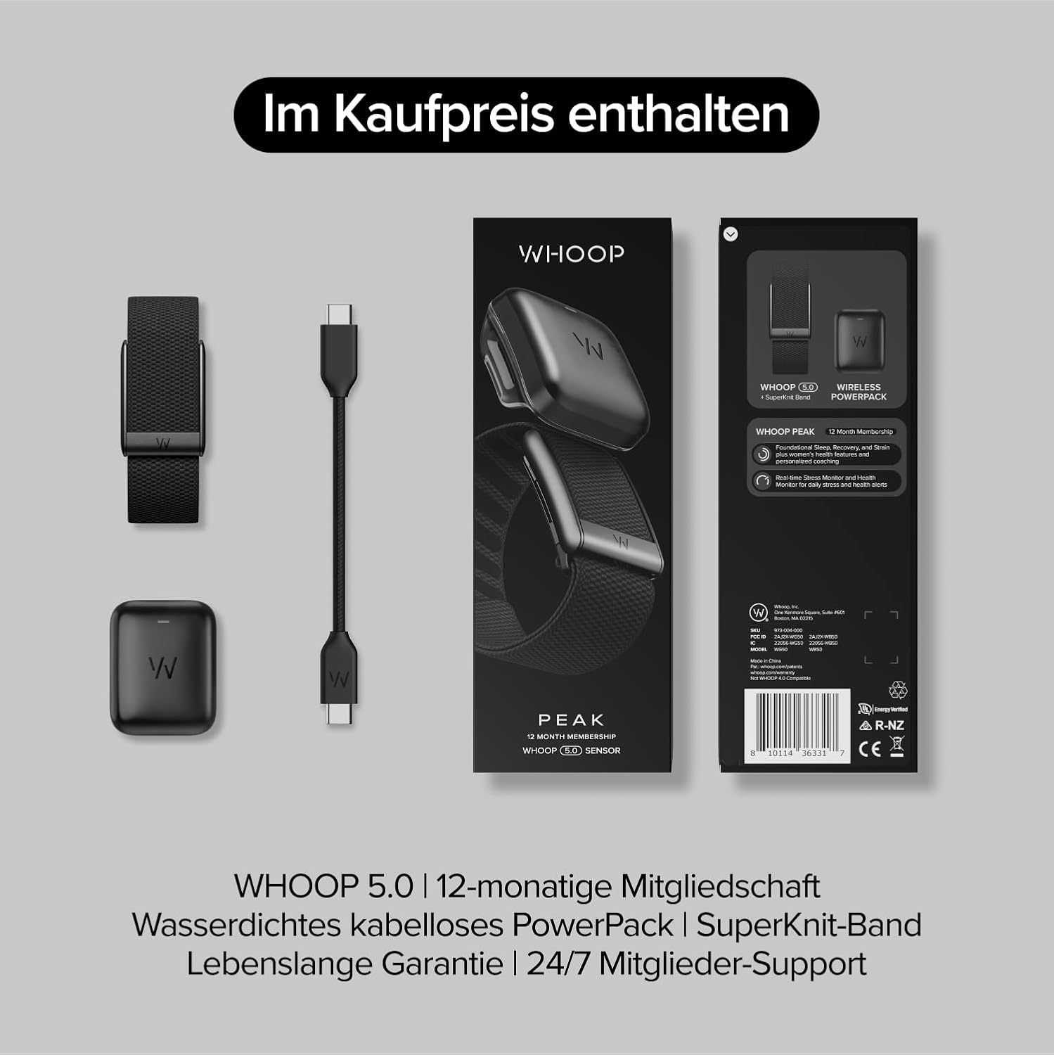 WHOOP 5.0/MG Activity Tracker – 12-monatige Mitgliedschaft – Gesundheits- und Fitness-Tracker, Schlaf-Tracking, personalisiertes Coaching – Bild 8