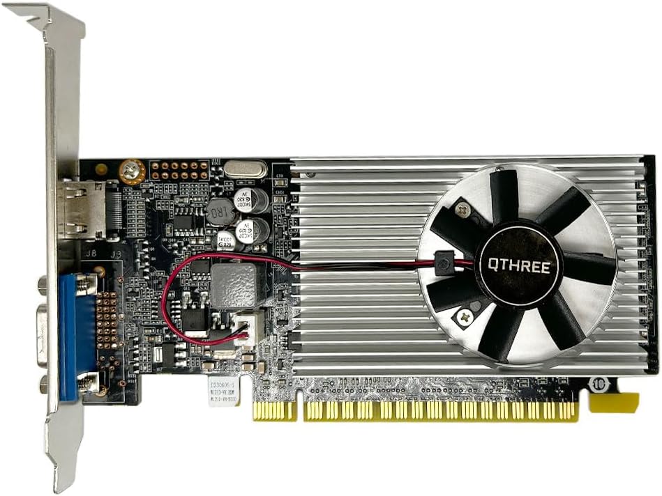 QTHREE Geforce GT 210 1G D3 64-Bit-Grafikkarte, 1x HDMI, 1x VGA, Low-Profile-Grafikkarten, Desktop-Grafikkarte für PC, PCI Express x16, DirectX 11 – Bild 2