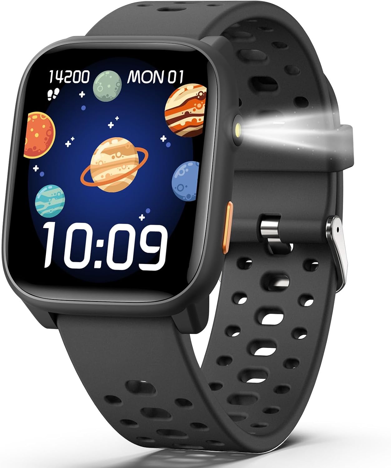 Smartwatch Kinder Fitness Tracker Uhr, Digitale Fitnessuhr mit Schrittzähler, 24/7 Puls, IP68 Wasserdicht, Schlafmonitor, Wecker, Puzzlespiele, 1,83 Zoll HD Touchscreen für Mädchen