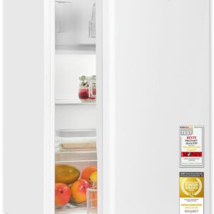 Exquisit Kühlschrank mit Gefrierfach, 109 l, freistehend, Weiß
