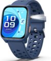 Kinder Smartwatch Fitness Tracker Uhr Digitale Fitnessuhr mit Schrittzähler, 24/7 Puls, IP68 Wasserdicht, Schlafmonitor, Wecker, Puzzlespiele, 1,85 Zoll HD Touchscreen für Mädchen Jungen 6-16