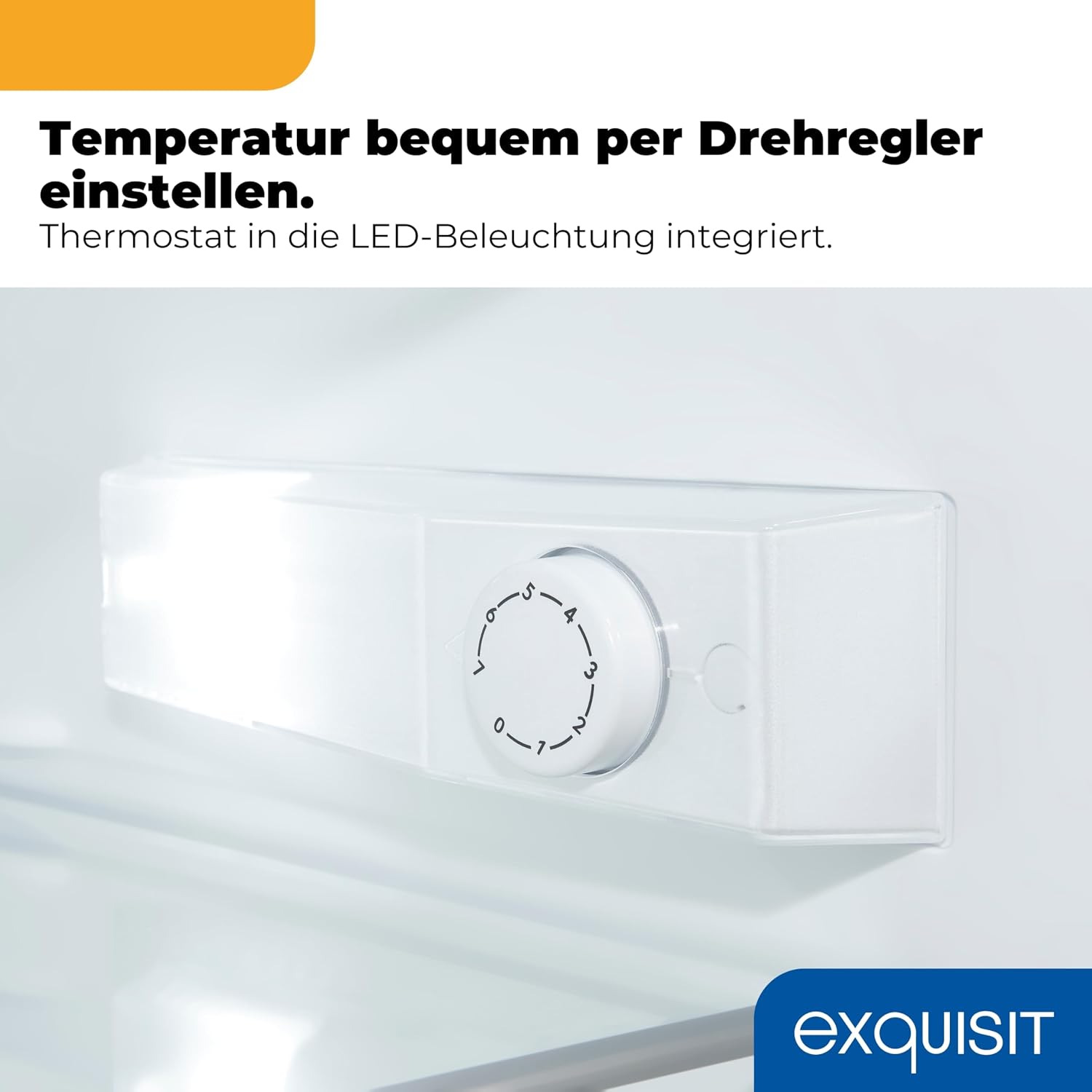 Exquisit 133 L Kühlschrank ohne Gefrierfach – Standkühlschrank in Weiß – Bild 4