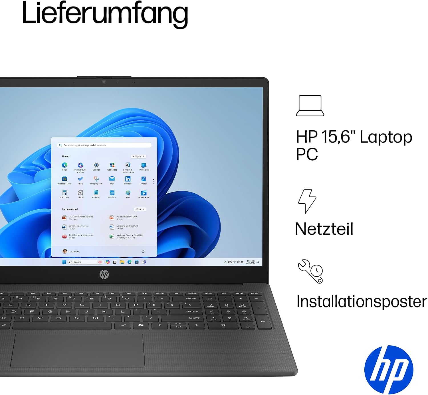 HP Laptop, 17,3 Zoll HD+, Intel N200, 8 GB RAM, 256 GB SSD – Bild 12