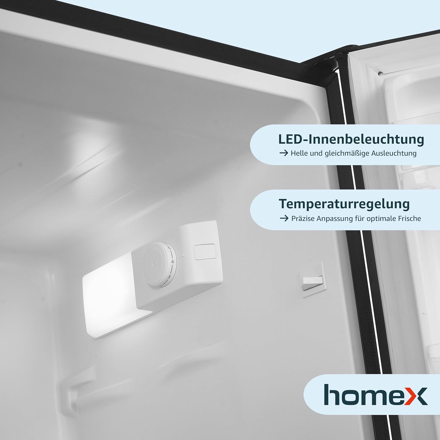homeX CFS1110-B Gefrierschrank, freistehend, 173 Liter Fassungsvermögen – Bild 4
