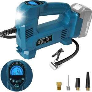 QUPERR Akku-Kompressor, kompatibel mit 18-V-Akku von Makita, bis zu 10,34