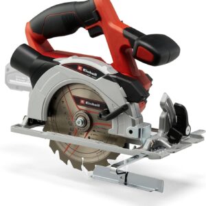 Einhell Akku-Handkreissäge TE-CS 18/150 Li-Solo Power X-Change (18 V, Li-Ion, Ø150 x Ø10 mm Sägeblatt, Schnitttiefe + Neigungswinkel werkzeuglos einstellbar, LEDs, ohne Akku und Ladegerät)