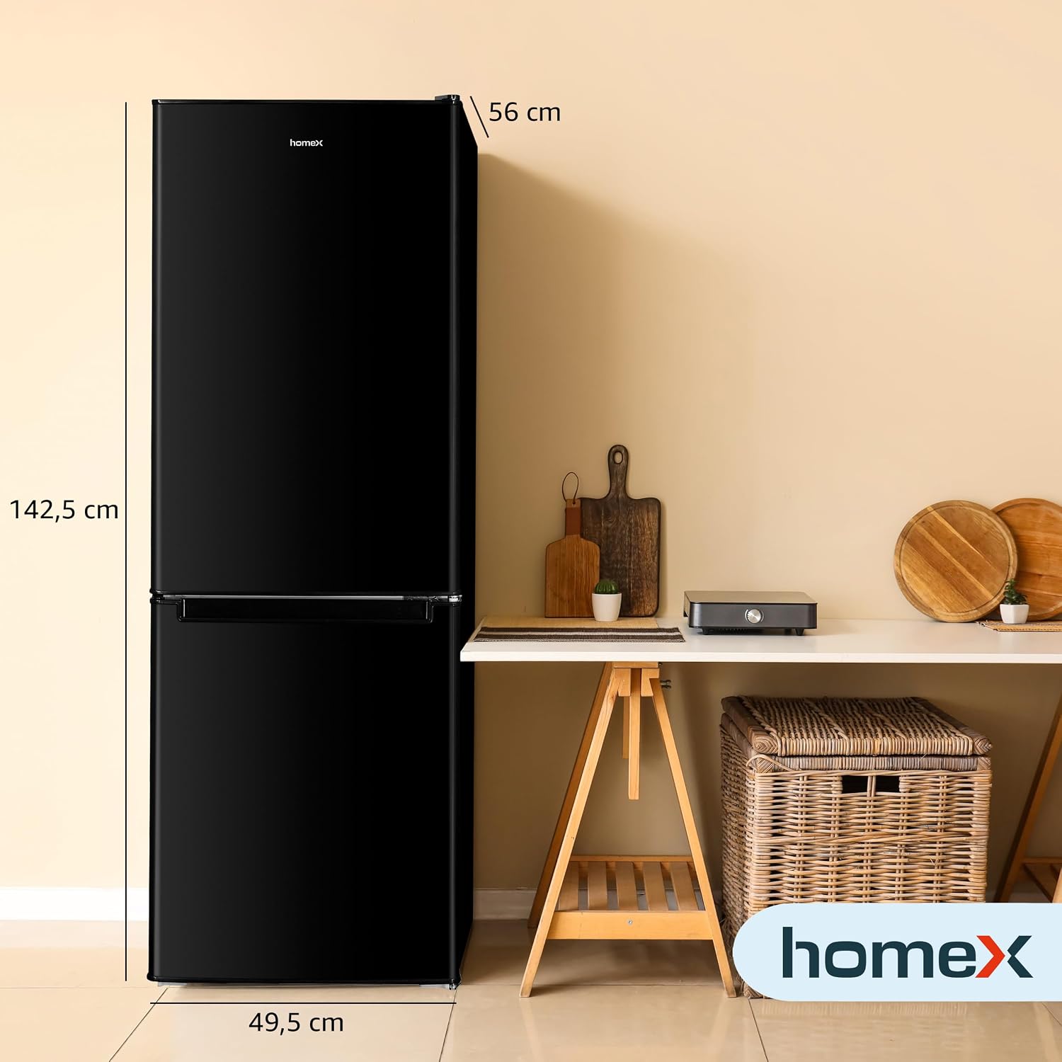 homeX CFS1110-B Gefrierschrank, freistehend, 173 Liter Fassungsvermögen – Bild 3