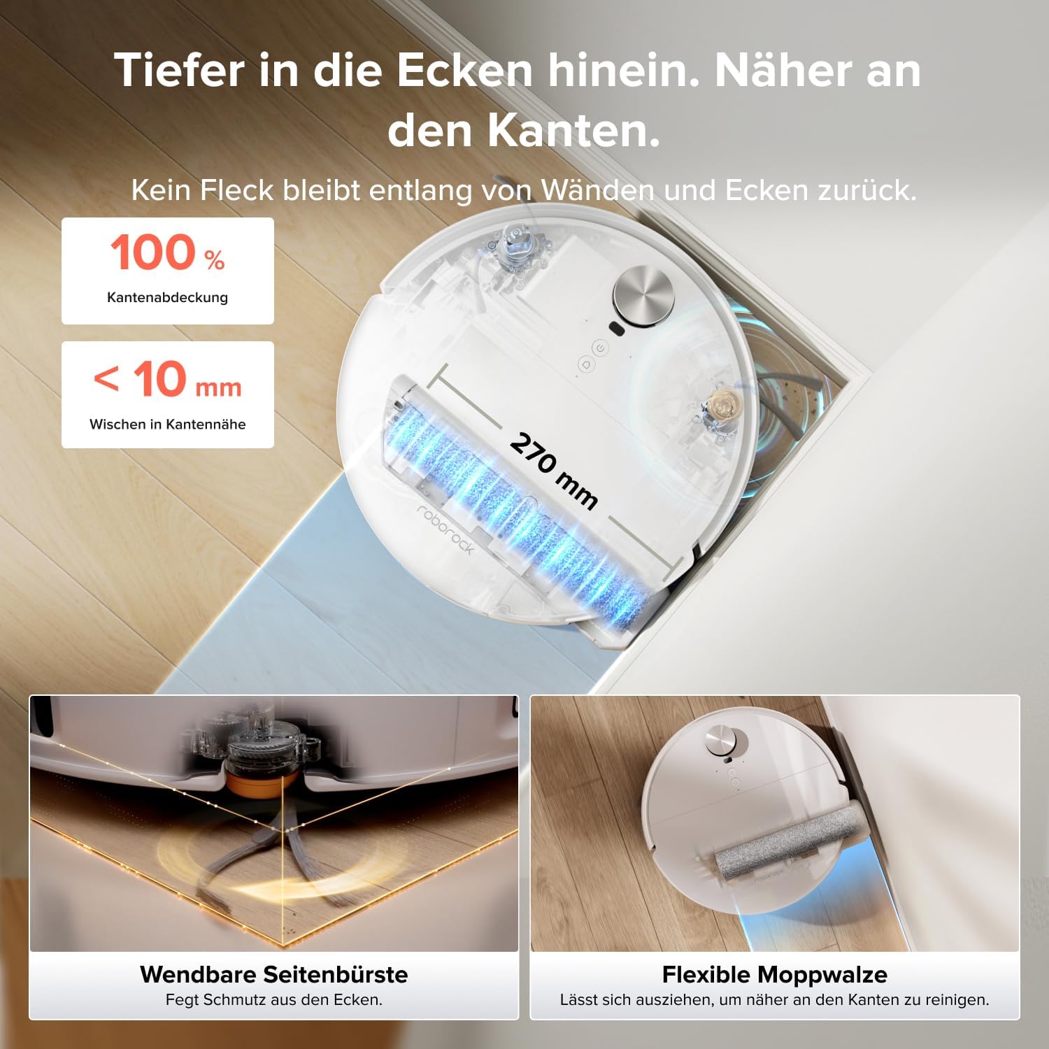 Roborock Qrevo Egde 2 Flow Roboterstaubsauger mit Wischfunktion – Bild 5