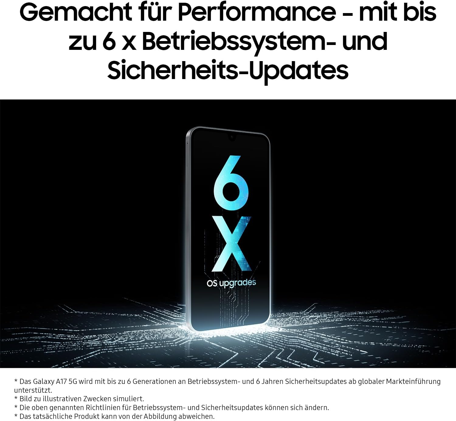Samsung Galaxy A17 5G AI Smartphone, AI Handy mit Android, dünner 7,5 mm Rahmen, 50 MP Kamera, 128 GB Speicher, 4 GB RAM, 5000 mAh Akku, Schwarz – Bild 7