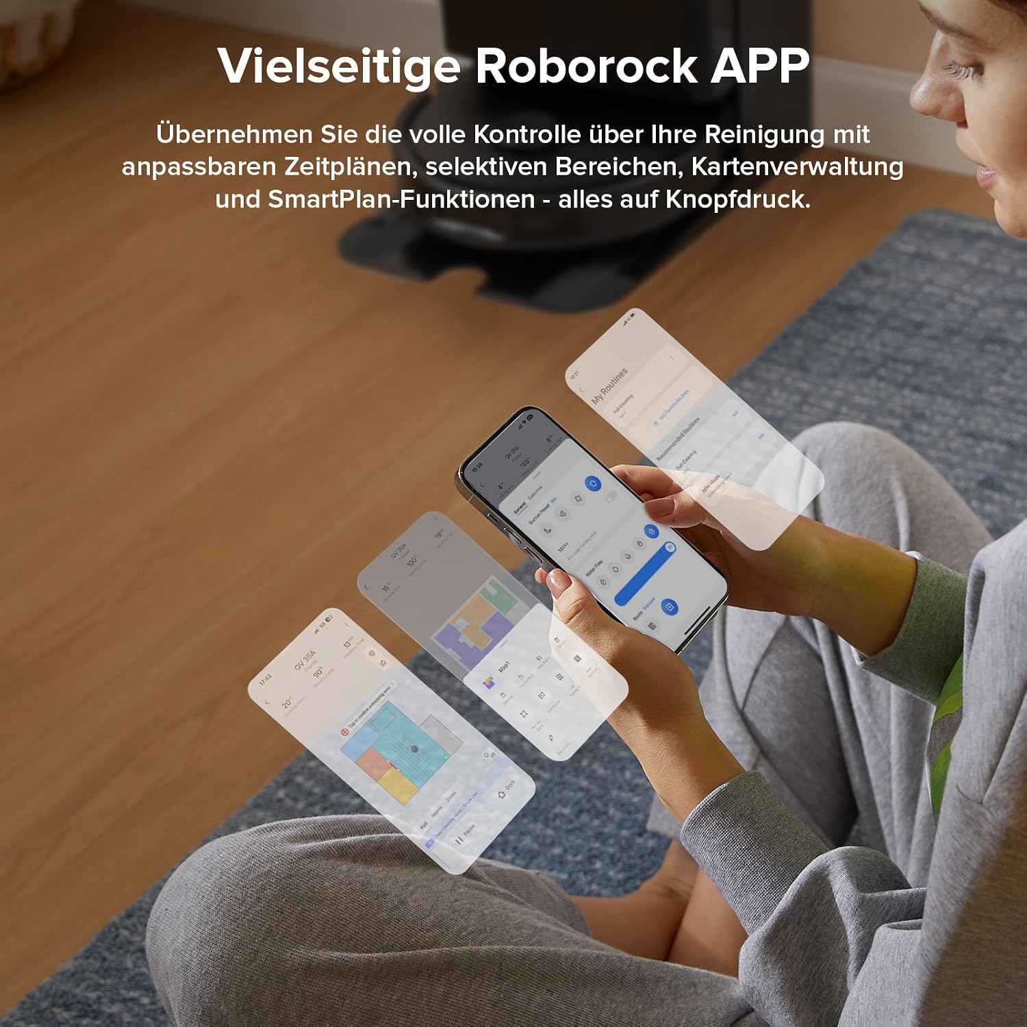 roborock QV 35A Roboter-Staubsauger-Set mit Wischfunktion mit 8.000 Pa – Bild 9