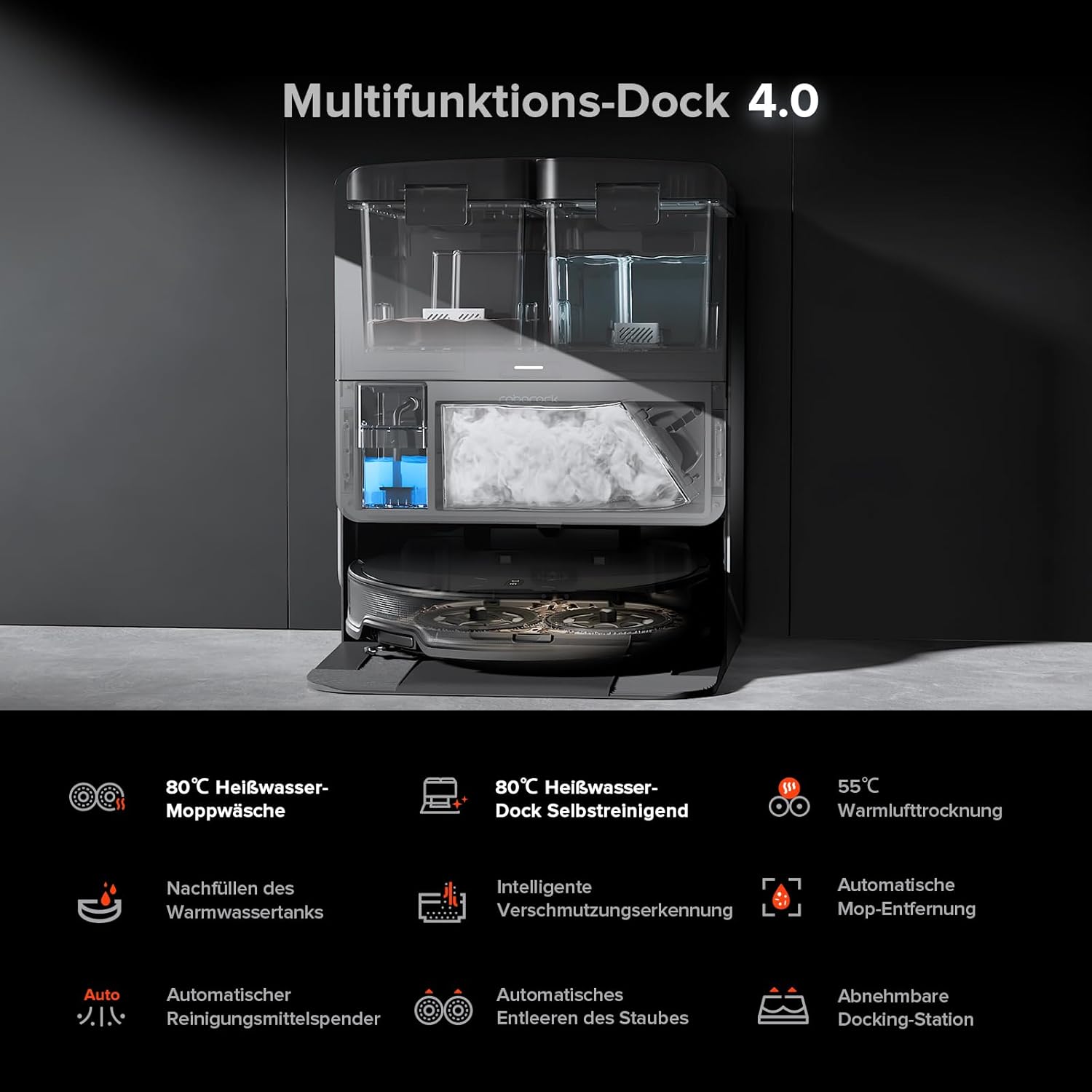 Roborock Saros 10R Roboterstaubsauger mit Wischfunktion und verstellbar – Bild 9