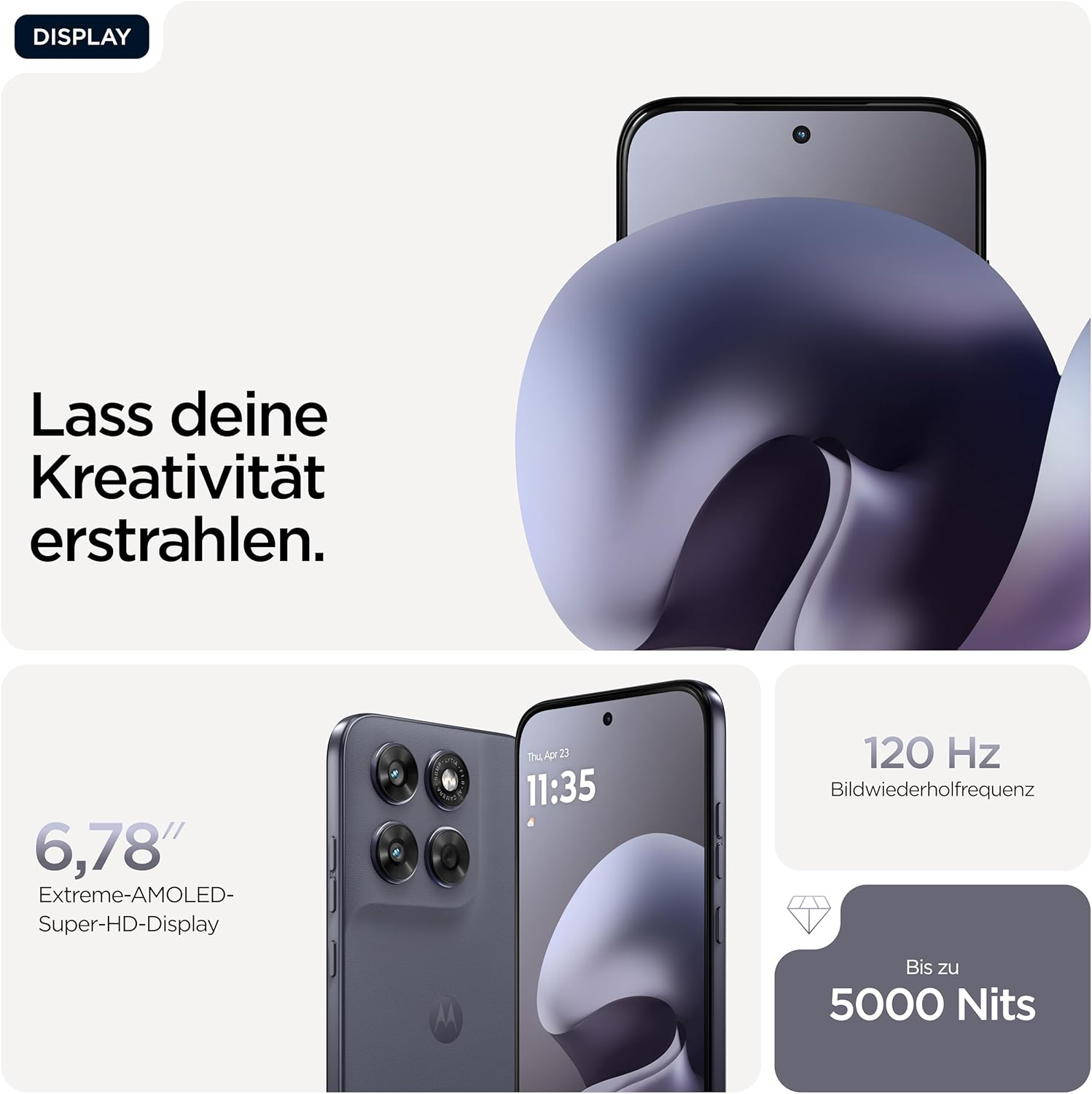 Motorola Moto g67 5G Smartphone 50MP Kamera 4-256GB Arctic Seal – Bild 3
