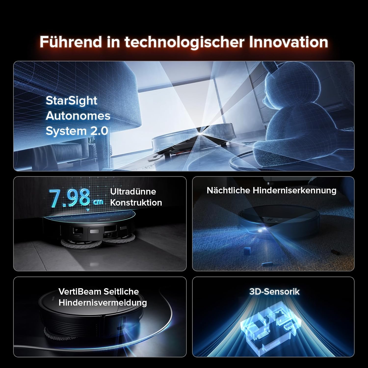 Roborock Saros 10R Roboterstaubsauger mit Wischfunktion und verstellbar – Bild 3