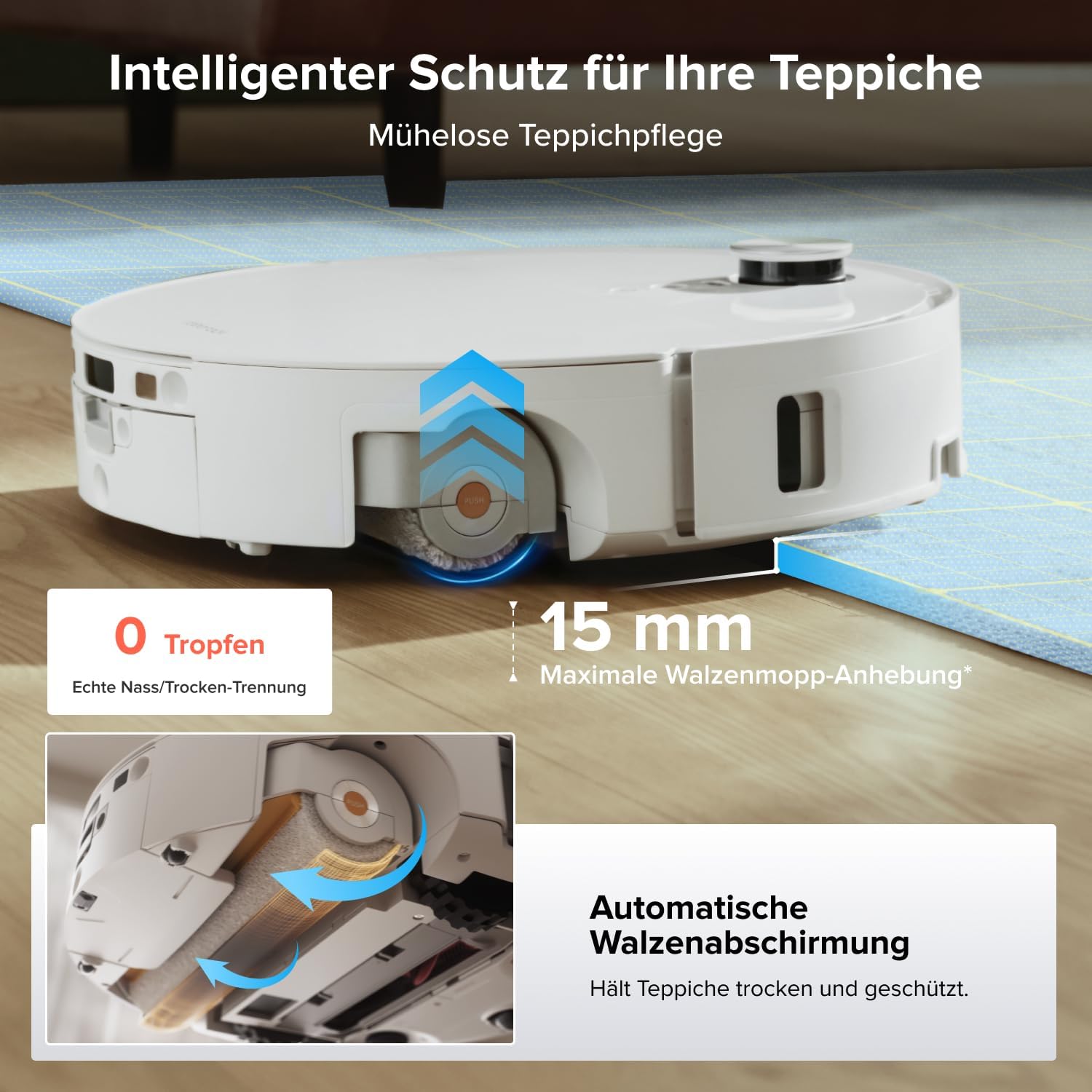 Roborock Qrevo Egde 2 Flow Roboterstaubsauger mit Wischfunktion – Bild 8