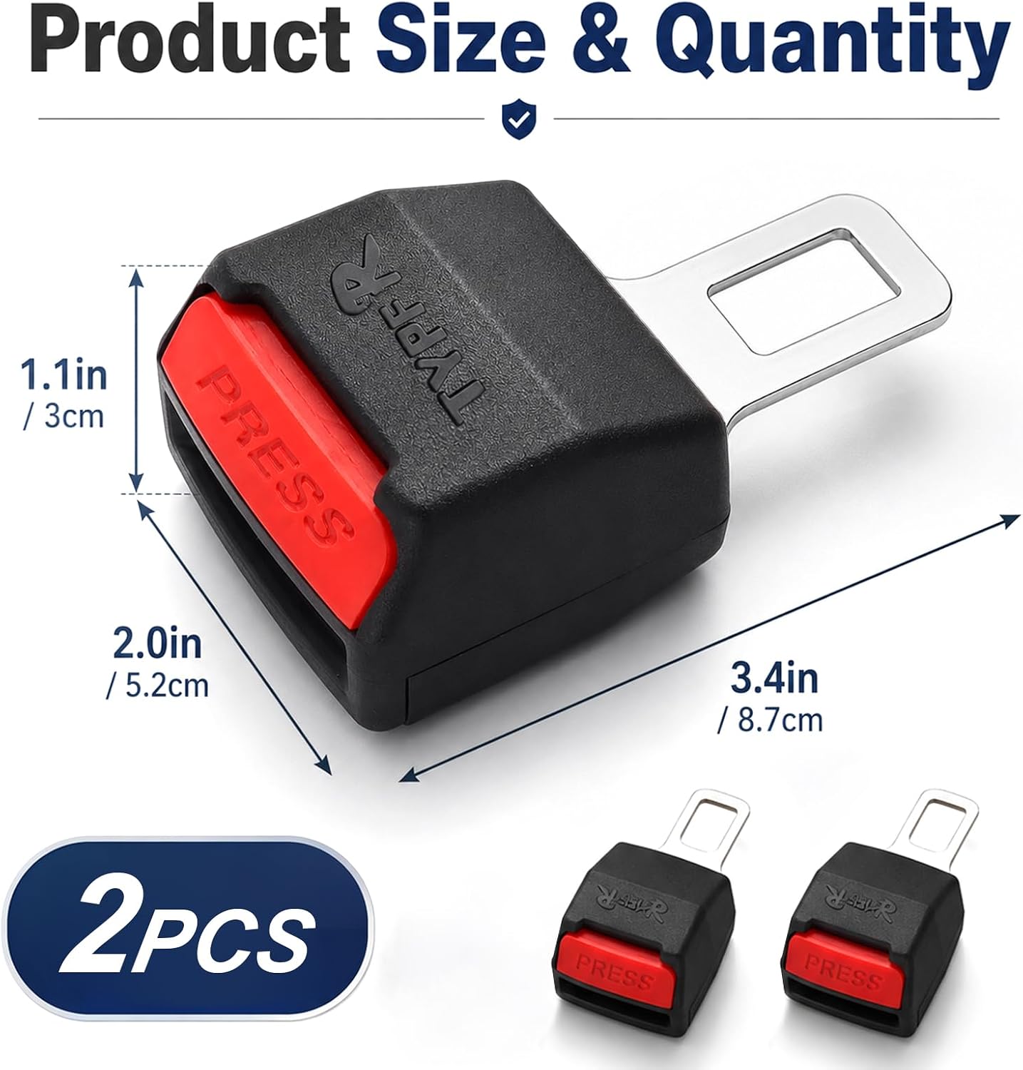 Set of 2 car accessories interior, universal car accessory set, compatible with most vehicles, robust and durable, 8.7 – Bild 2