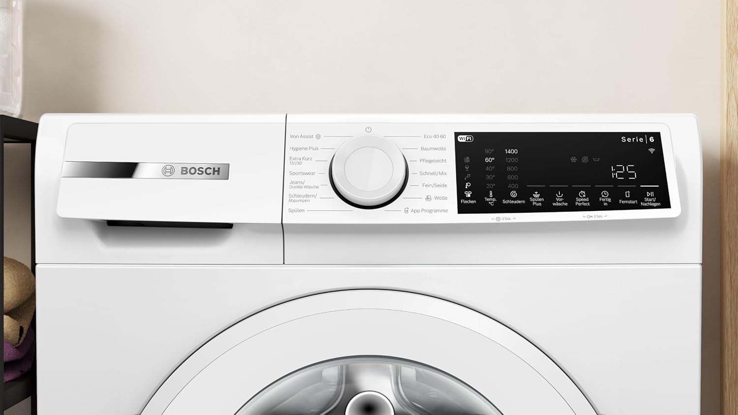 Bosch Series 6 Smart Frontlader-Waschmaschine 10 kg 1400 U/min WGJ2540S1 – Bild 10