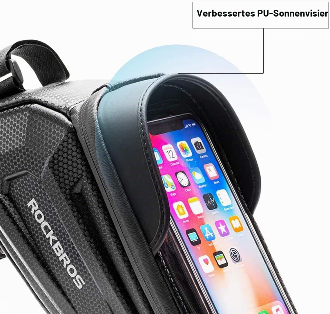 Rockbros Fahrrad-Rahmentasche, Handyhülle mit TPU-Touchscreen – Bild 5