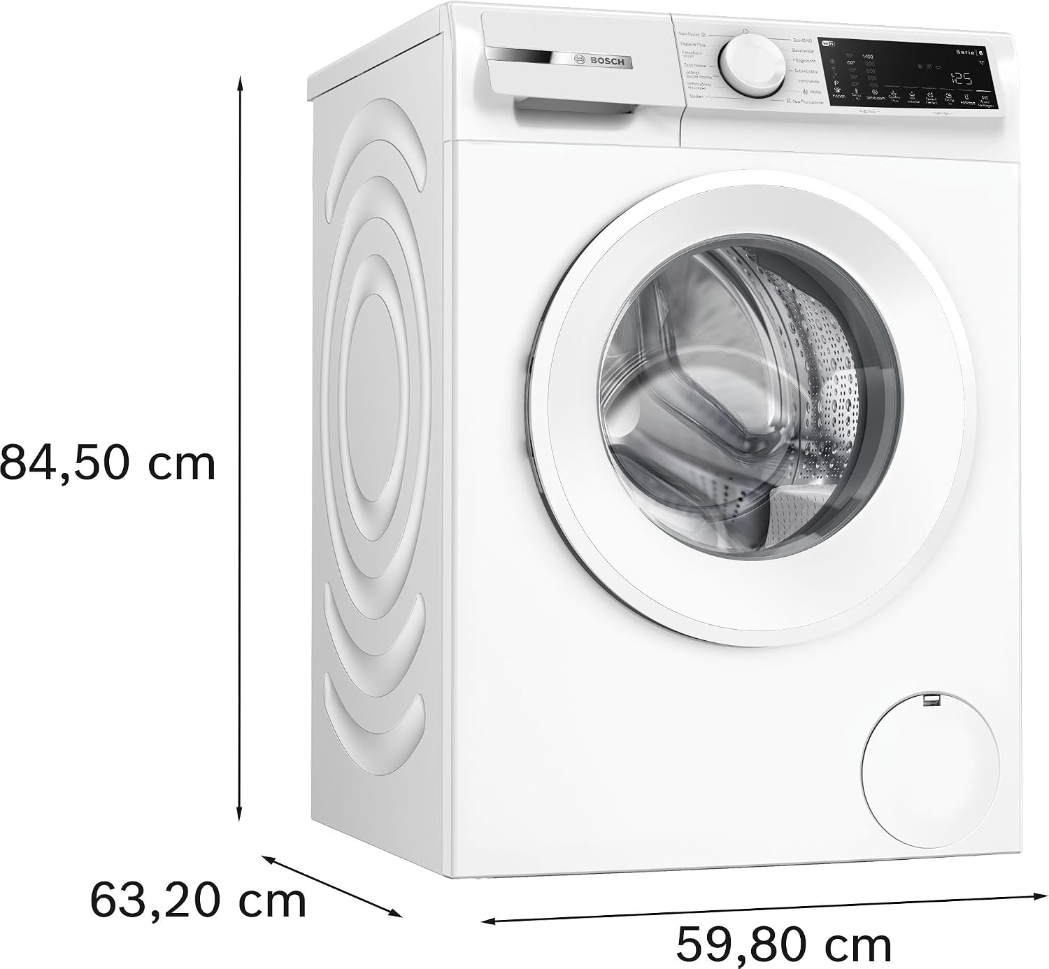 Bosch Series 6 Smart Frontlader-Waschmaschine 10 kg 1400 U/min WGJ2540S1 – Bild 5