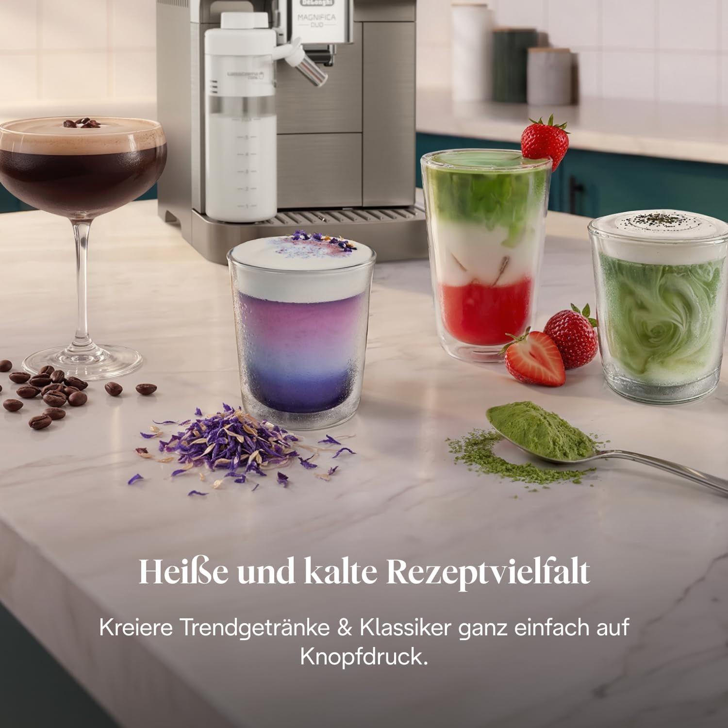 De'Longhi Magnifica Duo - Kaffeevollautomat 20 Getränke Silber – Bild 5