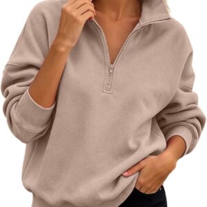 Generisch Sweatshirt Damen Ohne Kapuze Leichter Winterpullover Damenpu...