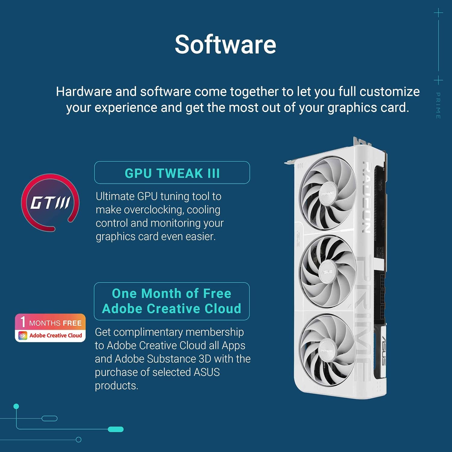 ASUS Prime Radeon RX 9070 XT White OC Edition 16 GB GDDR6 Gaming-Grafikkarte – Bild 7