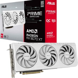 ASUS Prime Radeon RX 9070 XT White OC Edition 16 GB GDDR6 Gaming-Grafikkarte