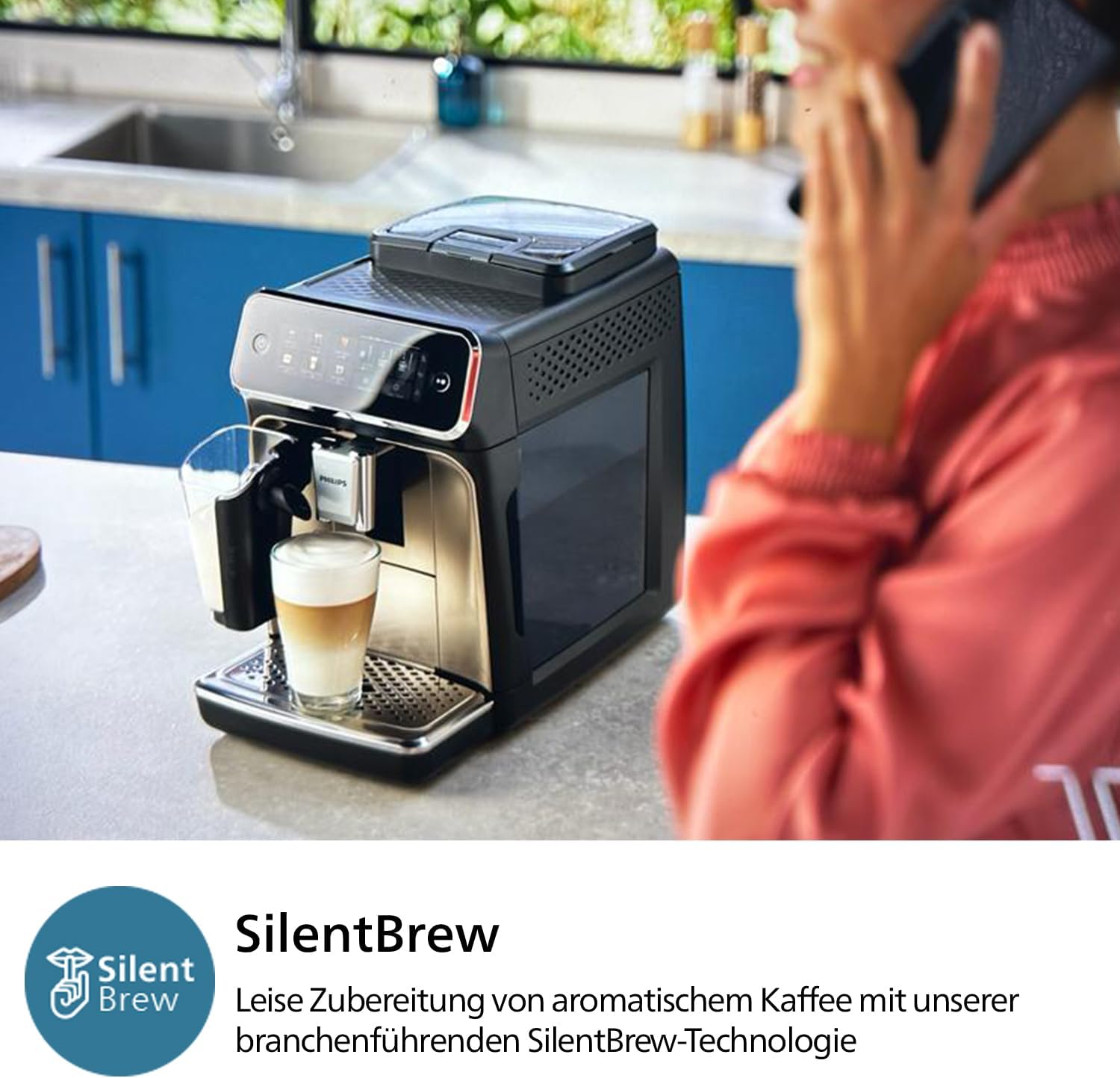 Philips Panarello 3300 Serie Kaffeevollautomat, Schwarz, 5 Spezialitäten – Bild 6