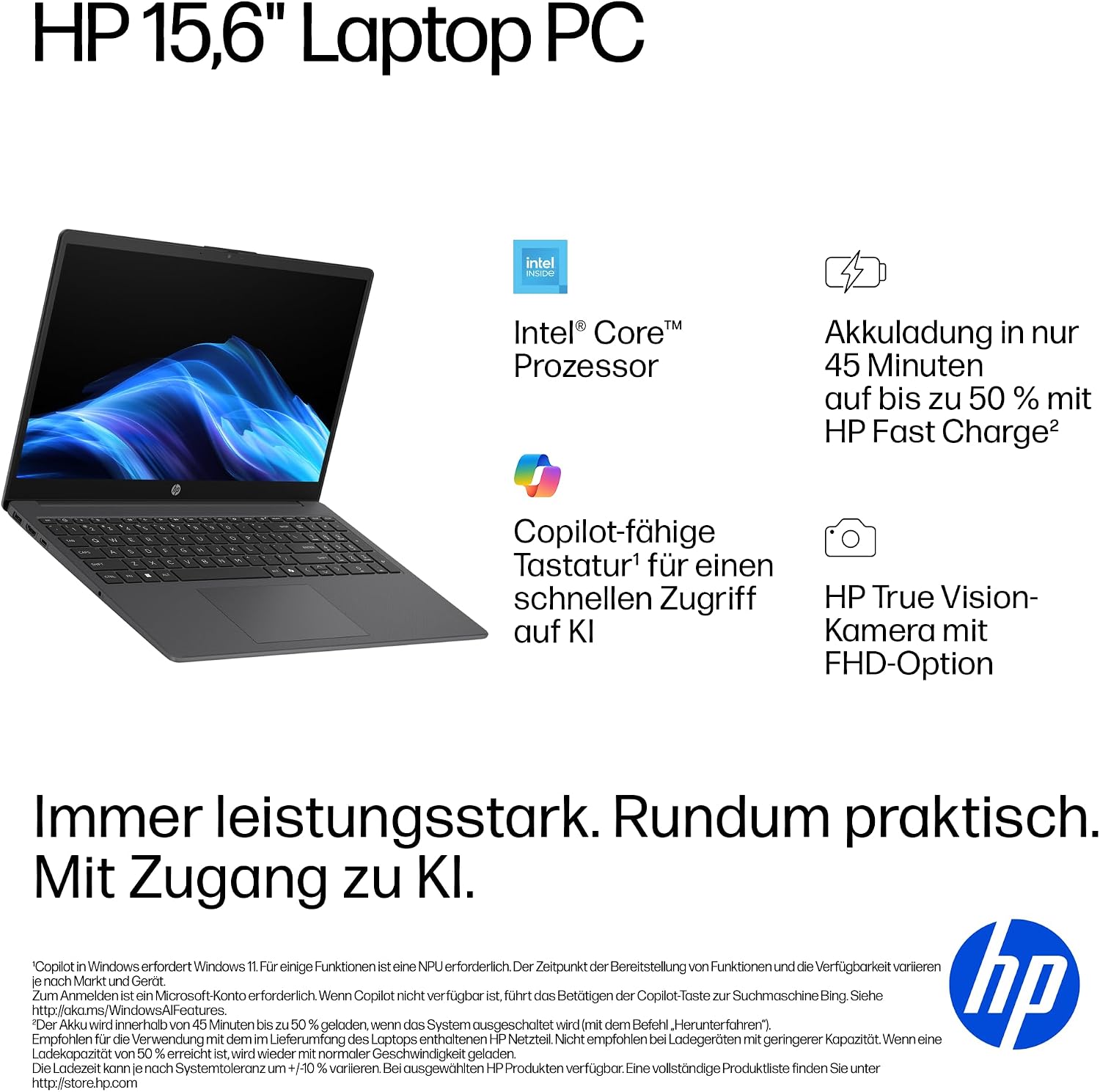 HP Laptop, 17,3 Zoll HD+, Intel N200, 8 GB RAM, 256 GB SSD – Bild 6