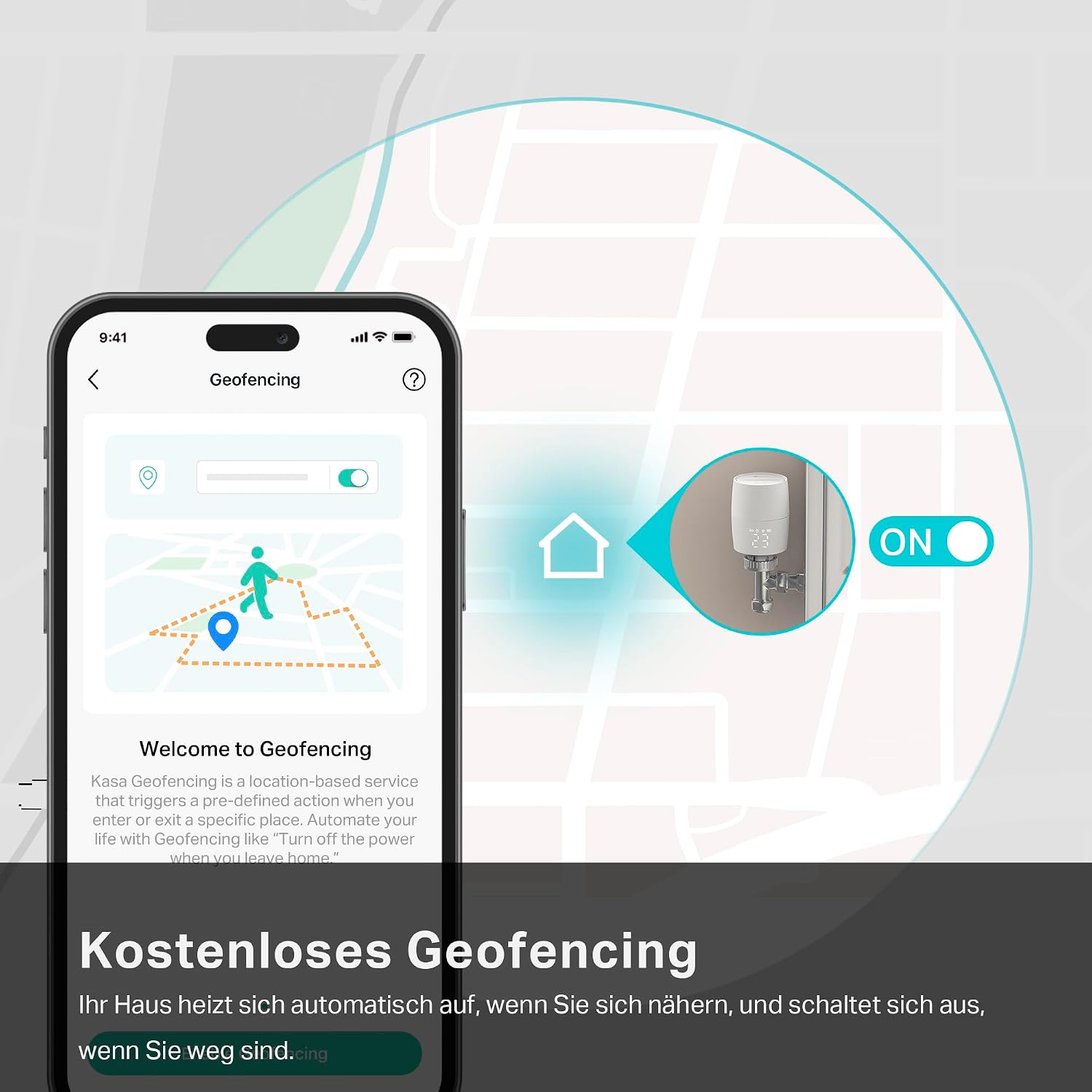 TP-Link Smart Heizkörperthermostat – Erweiterungseinheit, erfordert Kasa Hub, Heizungssteuerung (Kasa App, Zeitpläne, Geofencing, Fensteröffnungserkennung), Matter, Alexa, Apple Home – Bild 5