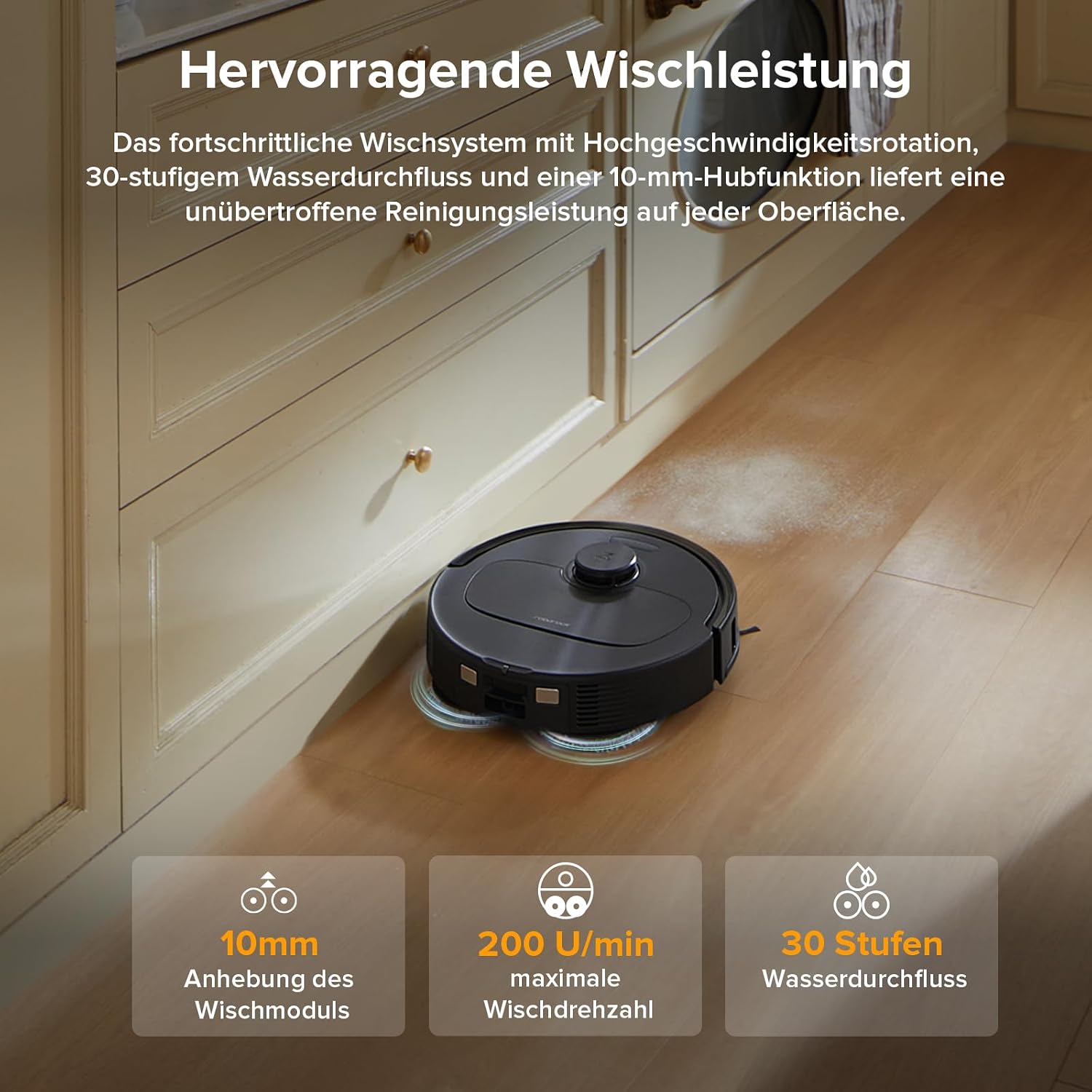 roborock QV 35A Roboter-Staubsauger-Set mit Wischfunktion mit 8.000 Pa – Bild 5
