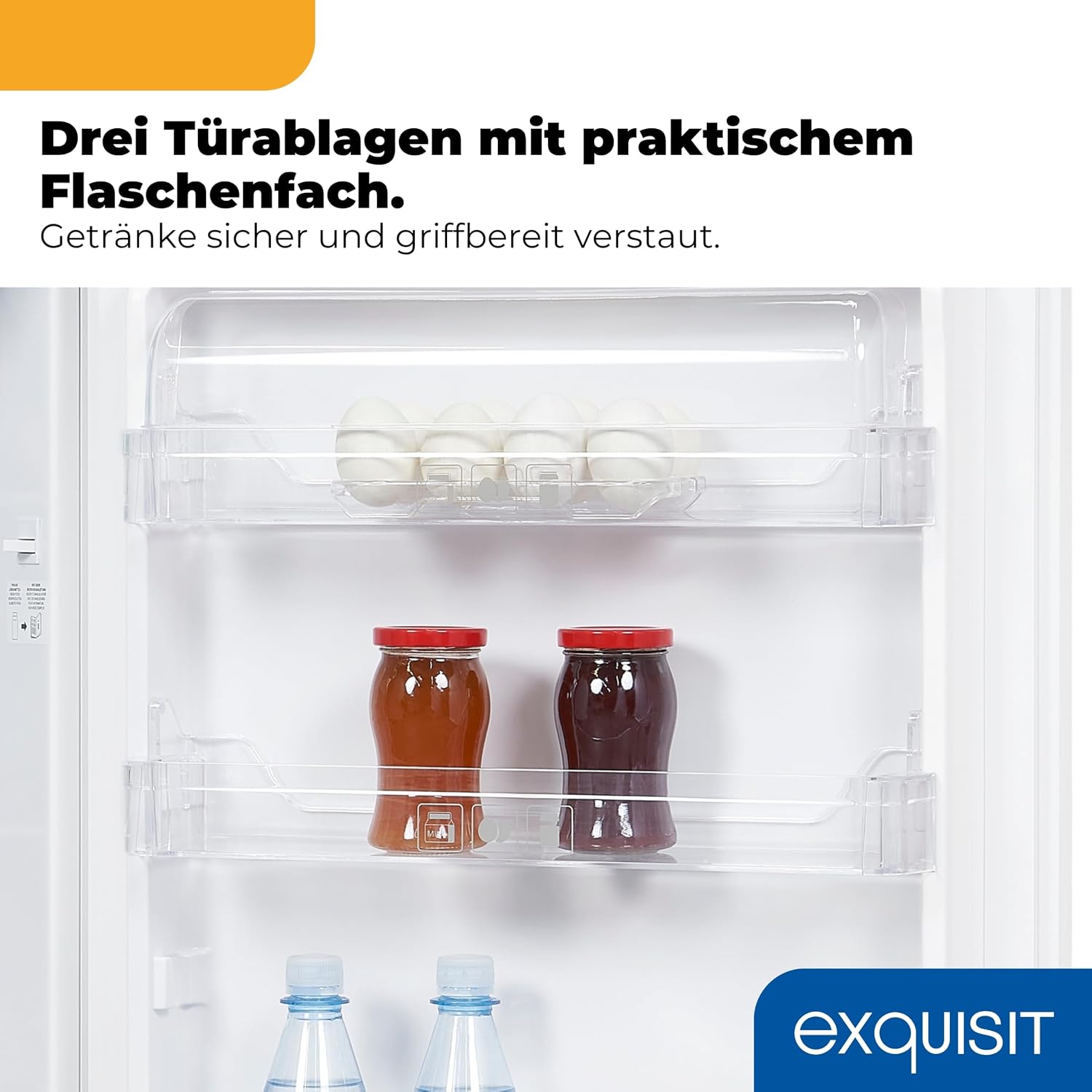 Exquisit-Kühlschrank ohne Gefrierfach – 127-l-Vollraumkühlschrank – E – Bild 6