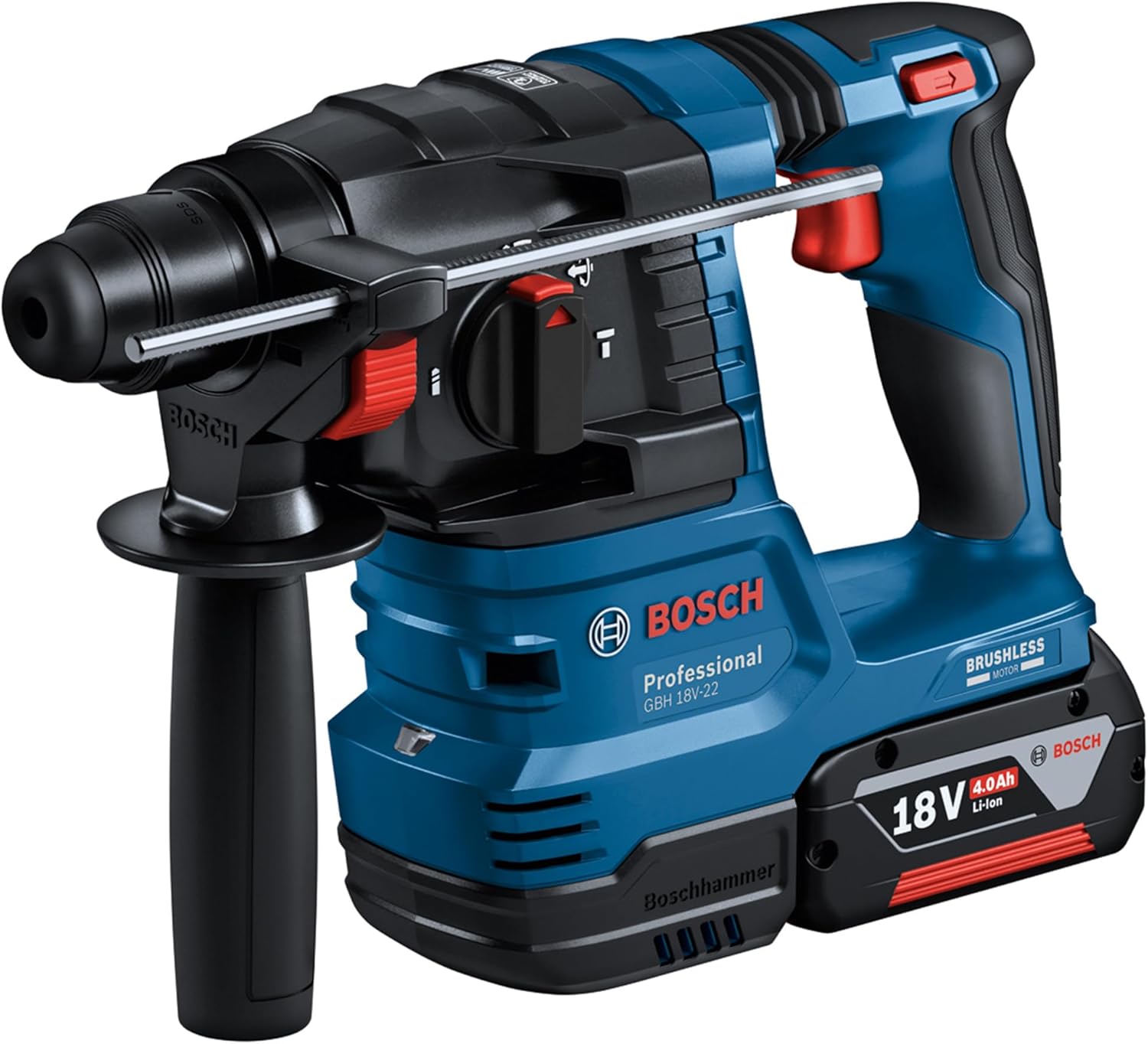 Bosch Professional 18V-System-Akku-Kombi-Set: GSB 18V-45 + GBH 18V-22 + GWS 18V-8 (einschließlich 3x GBA 4,0 Ah, GAL 18V-40, Werkzeugtasche) – exklusiv bei Amazon – Bild 3