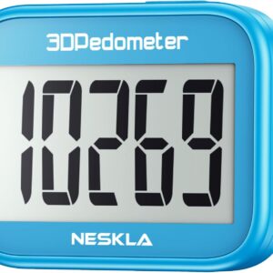 NESKLA 3D-Schrittzähler, einfacher Schrittzähler, großes LCD-Displa...