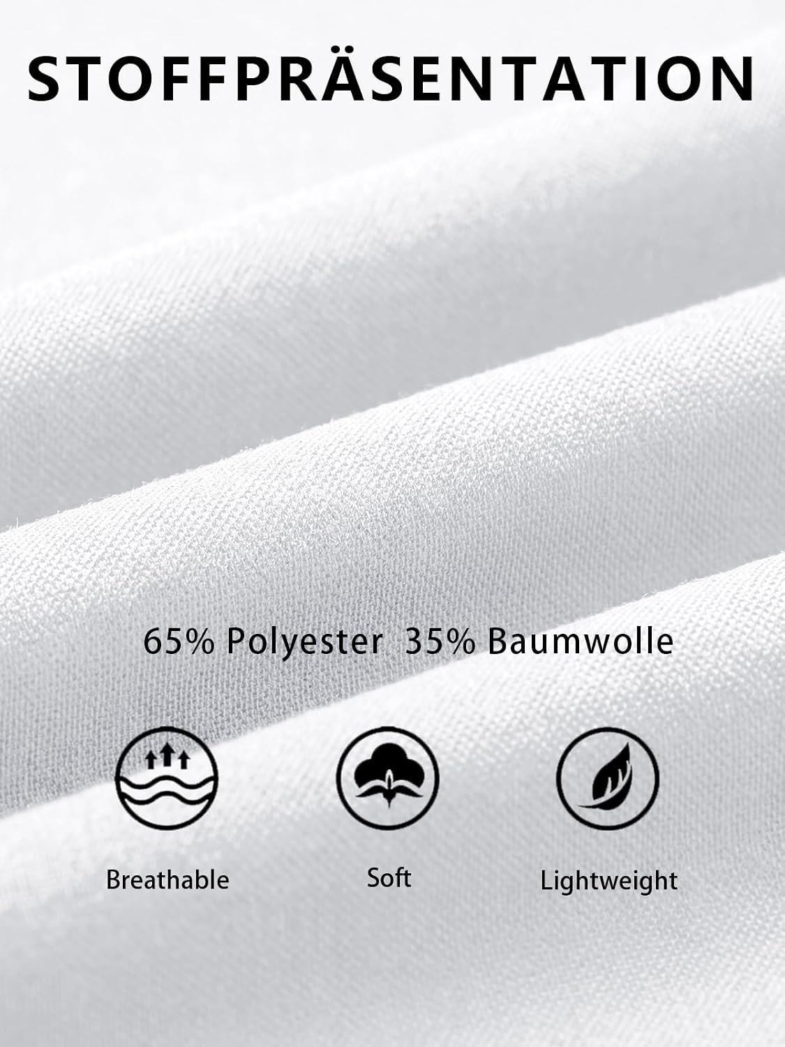 Runcati Herren-Poloshirts mit langen Ärmeln, einfarbig, leichte Oberteile – Bild 6