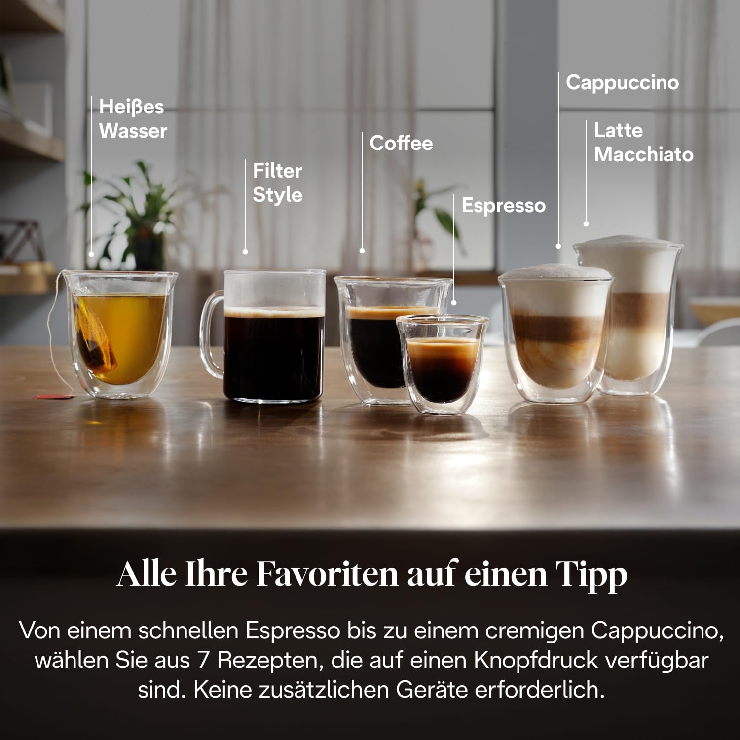 De'Longhi Magnifica Evo - Kaffeevollautomat 7 Getränke Schwarz – Bild 4