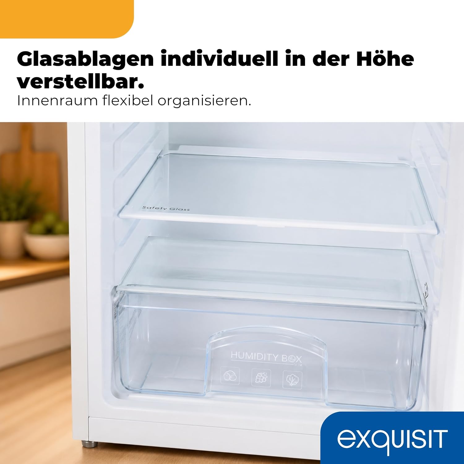 Exquisit-Kühlschrank ohne Gefrierfach – 127-l-Vollraumkühlschrank – E – Bild 8