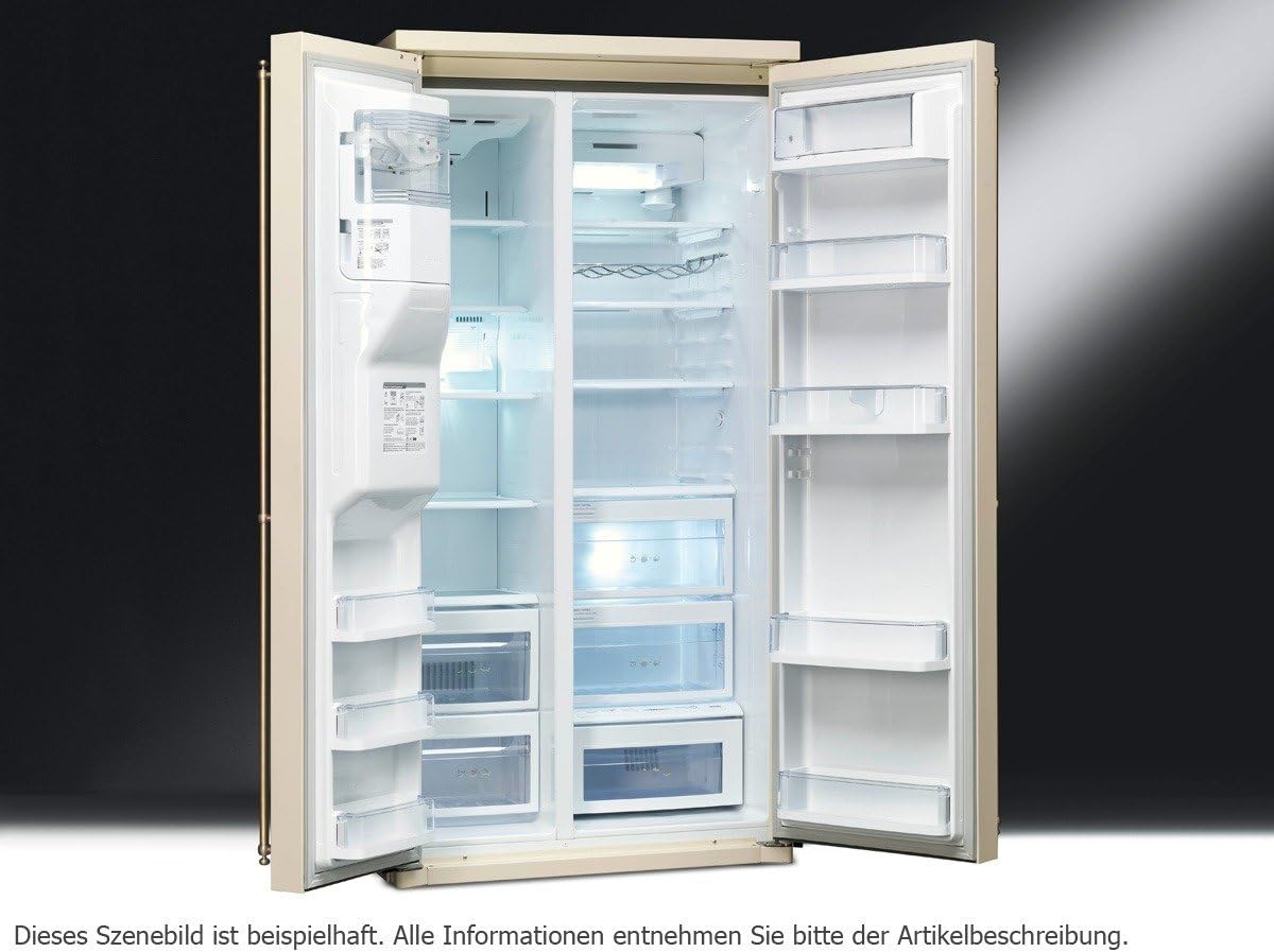 Smeg sbs8003po Side-by-Side-Kühlschrank – Kühlschrank Side-by-Side (unabhängig, cremefarben, amerikanische Tür, LCD, NT, Hand) – Bild 2