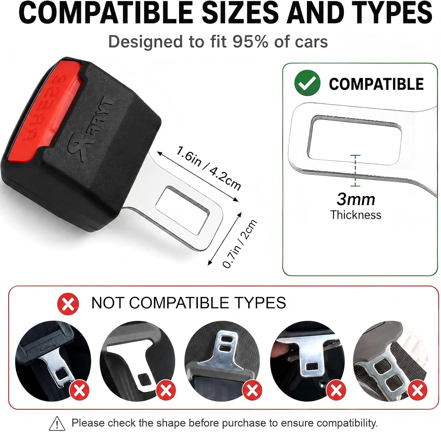 Set of 2 car accessories interior, universal car accessory set, compatible with most vehicles, robust and durable, 8.7 – Bild 6