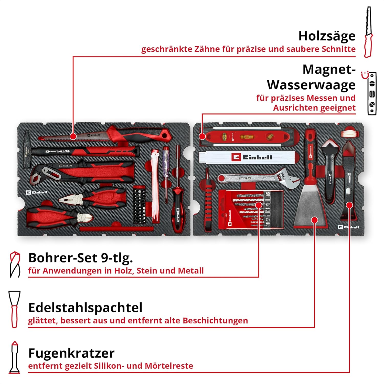 Einhell E-Case 78-Piece Tool Box for Renovation – Bild 5