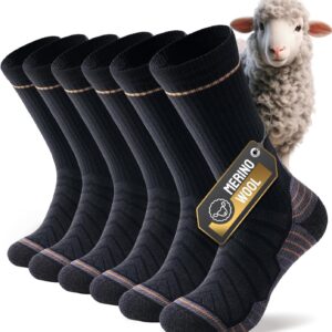 PULIOU Wandersocken Merinosocken Herren Damen Outdoor & Trekkings...