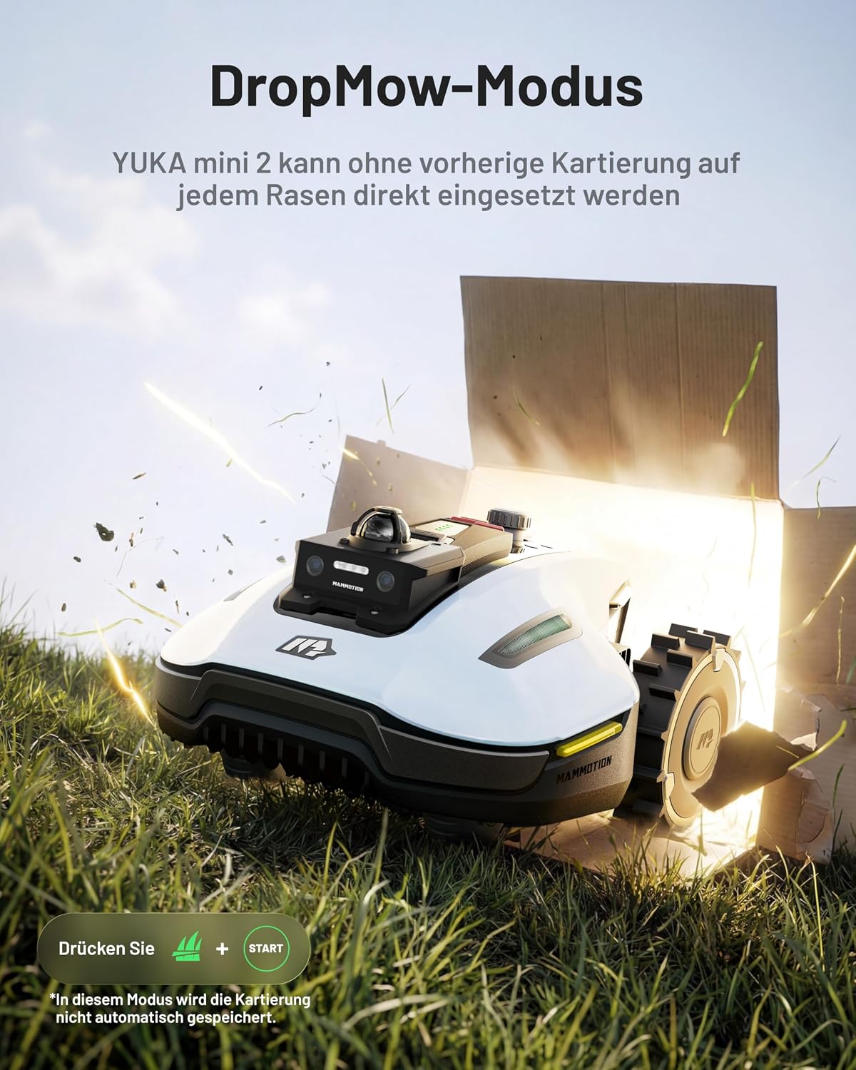 Mammotion Yuka Mini 2 1000 Roboter-Rasenmäher ohne Begrenzungskabel – Bild 7