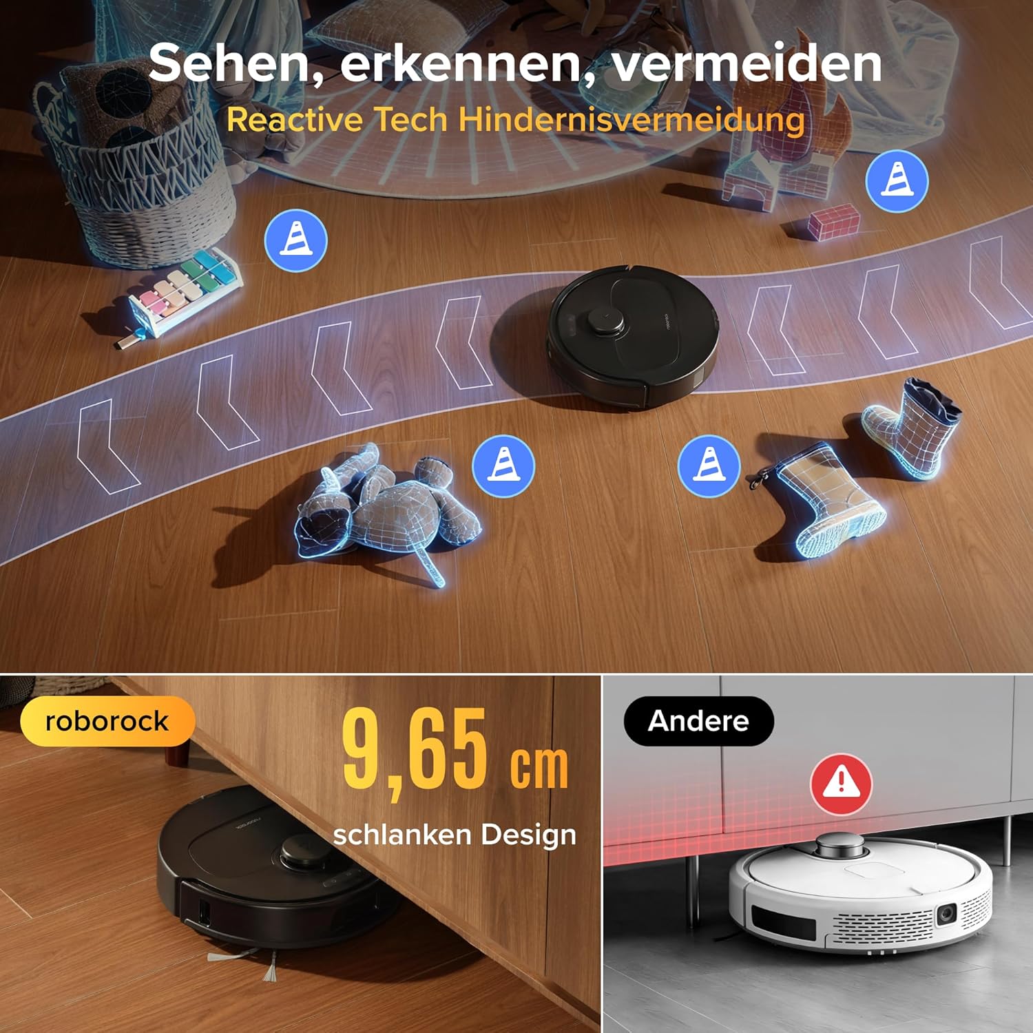 roborock Qrevo S Pro Set Saugroboter mit Wischfunktion, 18.500 Pa – Bild 6