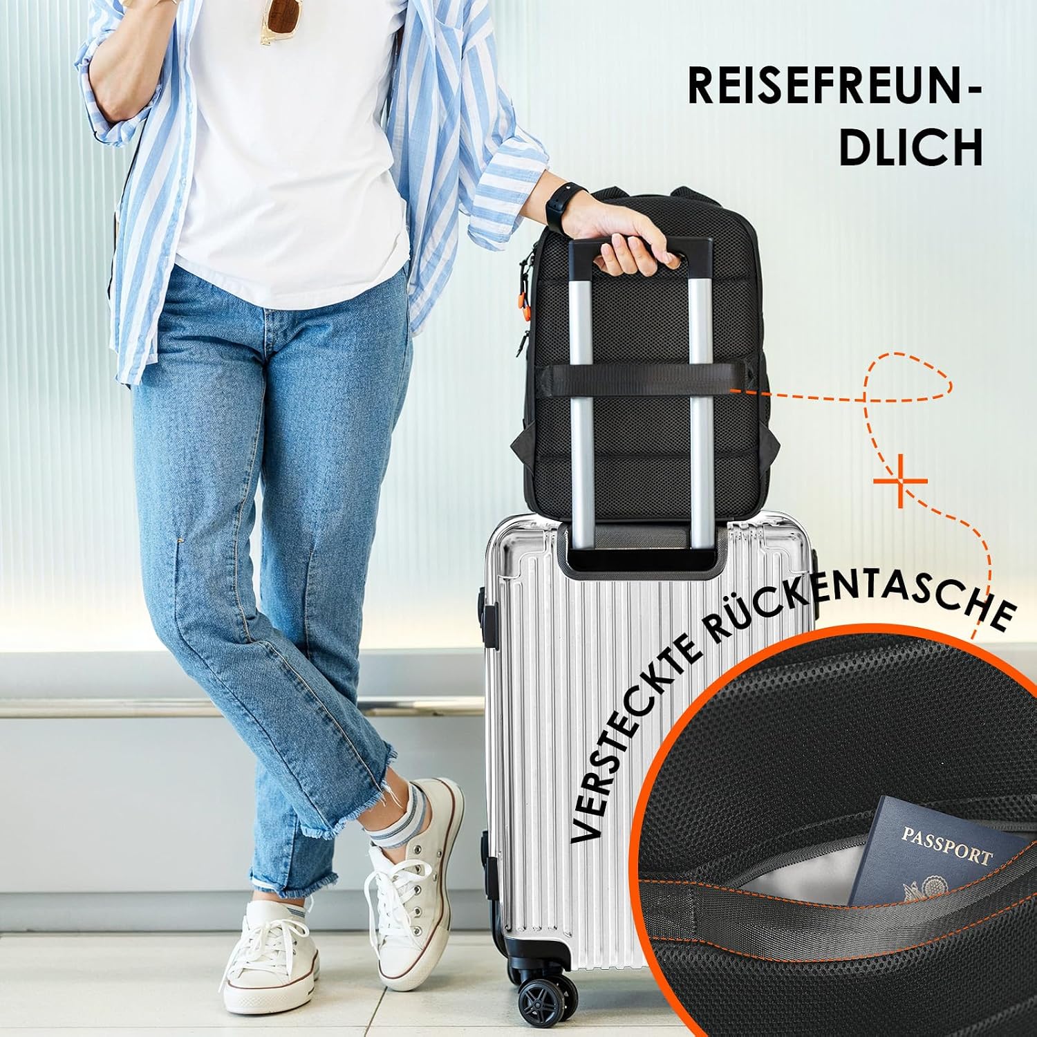 TARION Kamerarucksack Leichter Kamerarucksack mit 15-Zoll-Laptop – Bild 6