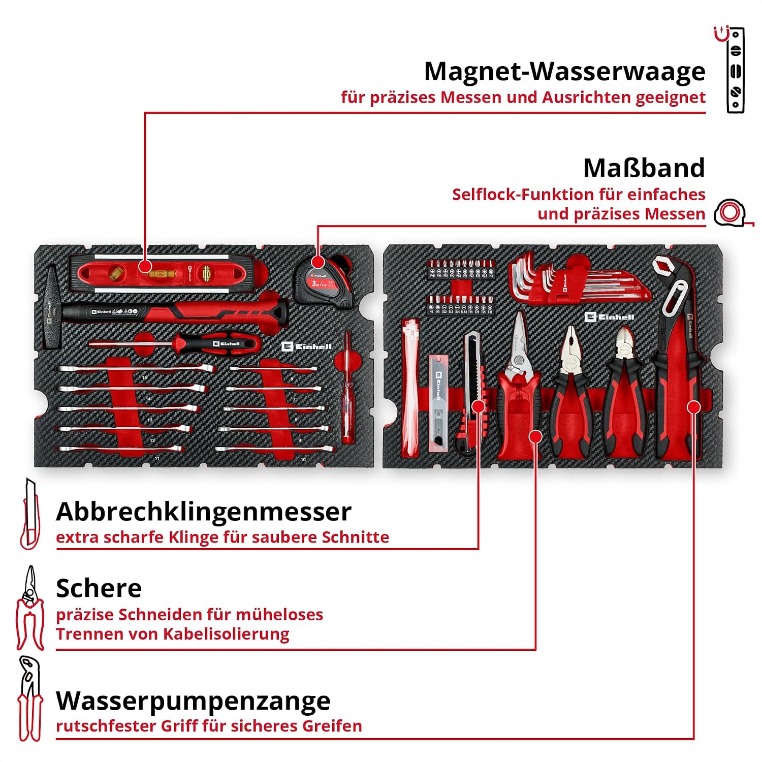 Einhell E-Case 79-Piece Moving Tool Box – Bild 5