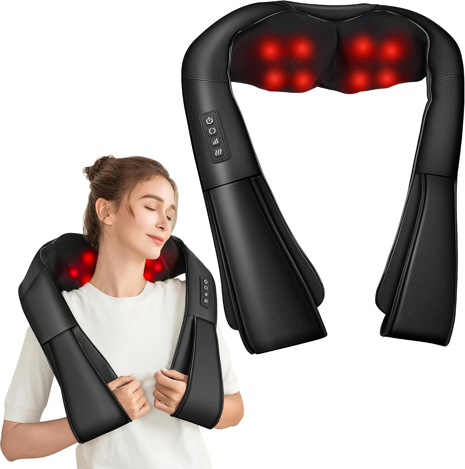 Brelley Massagegerät Nackenmassagegerät mit Wärme
