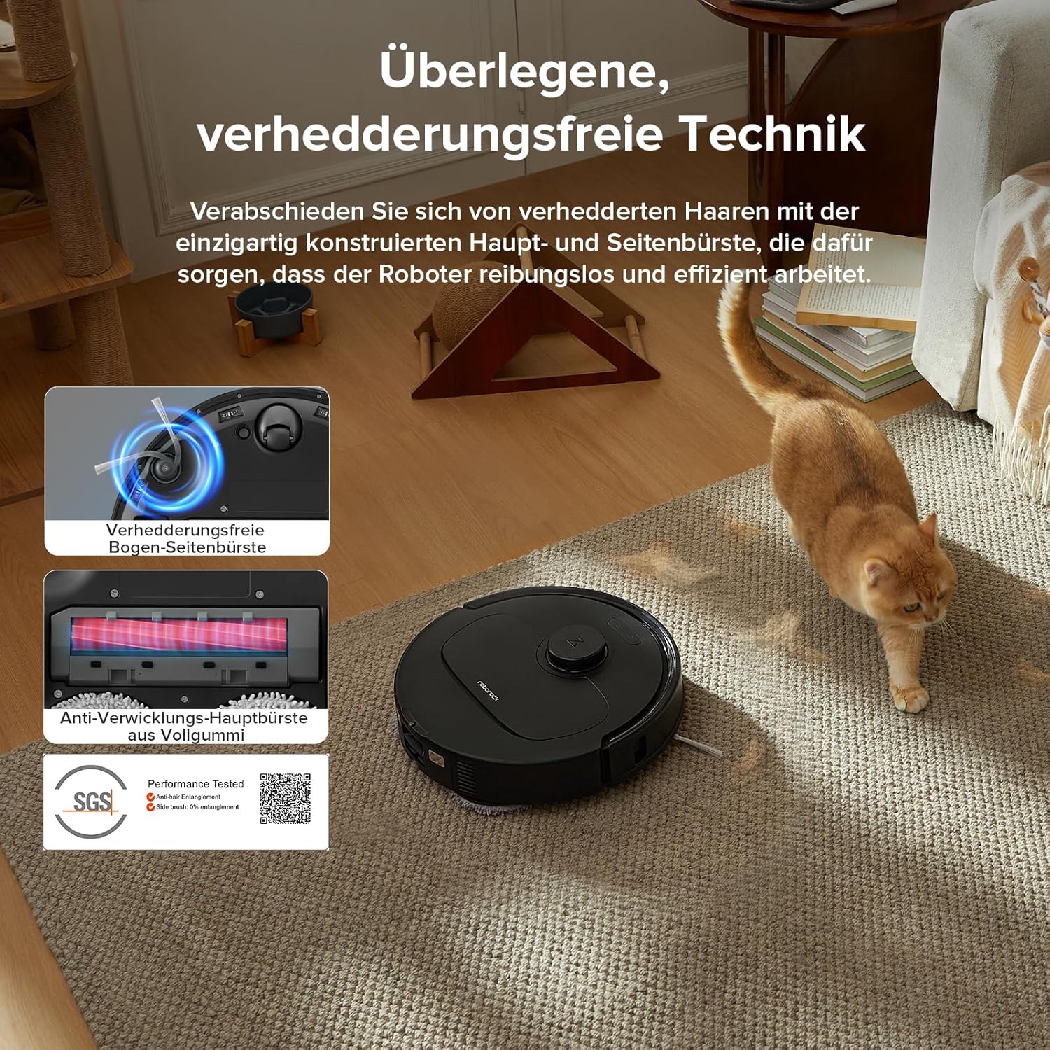 roborock QV 35A Roboter-Staubsauger-Set mit Wischfunktion mit 8.000 Pa – Bild 4