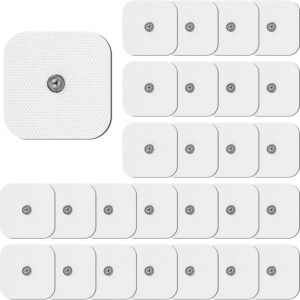 Elektrodenpads, 24 Stück, 5 x 5 cm, selbstklebende Ersatzpads, Gerät...