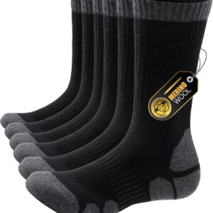 PULIOU Wandersocken Merinosocken Herren Damen Outdoor & Trekkings...