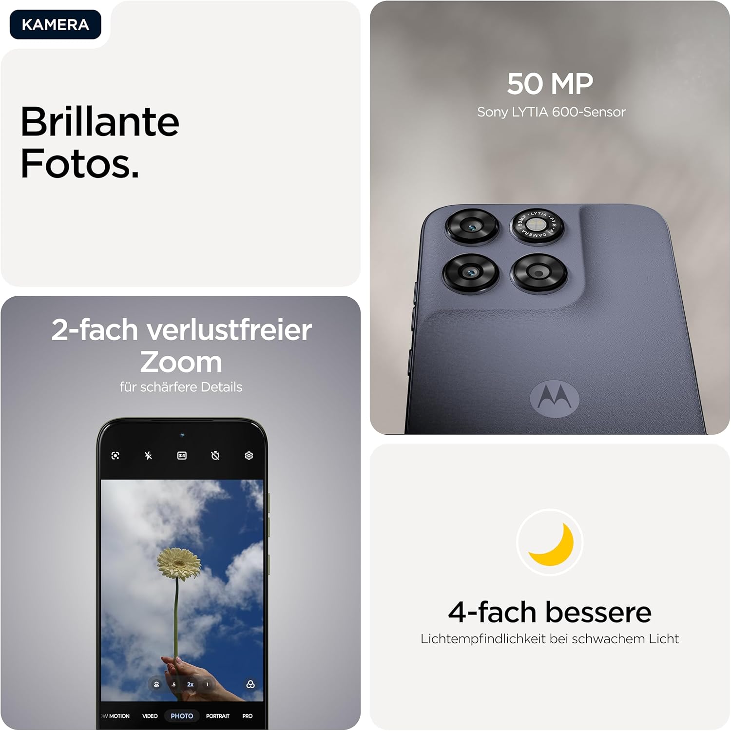 Motorola Moto g67 5G Smartphone 50MP Kamera 4-256GB Arctic Seal – Bild 2