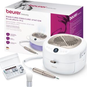 Beurer MP 200 3-in-1 elektrischer Nagelschneider, UV-LED-Lampe und Abs...